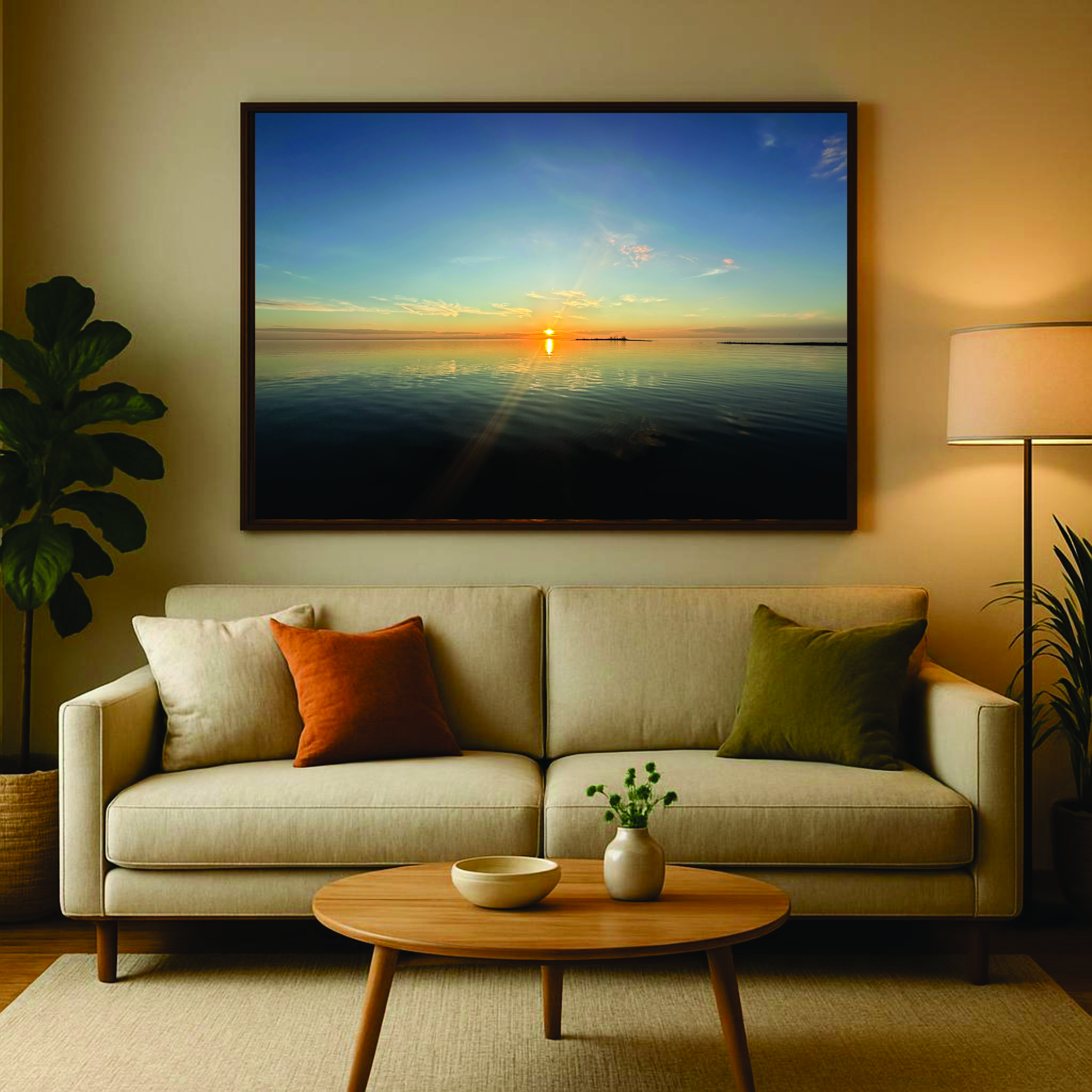 Sister Island Calm, 40 x 60 acrylic mount